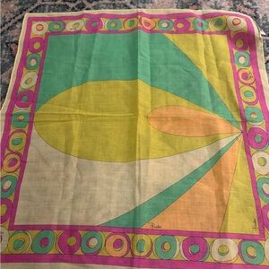 Vintage Colorful Geometric bandana handkerchief